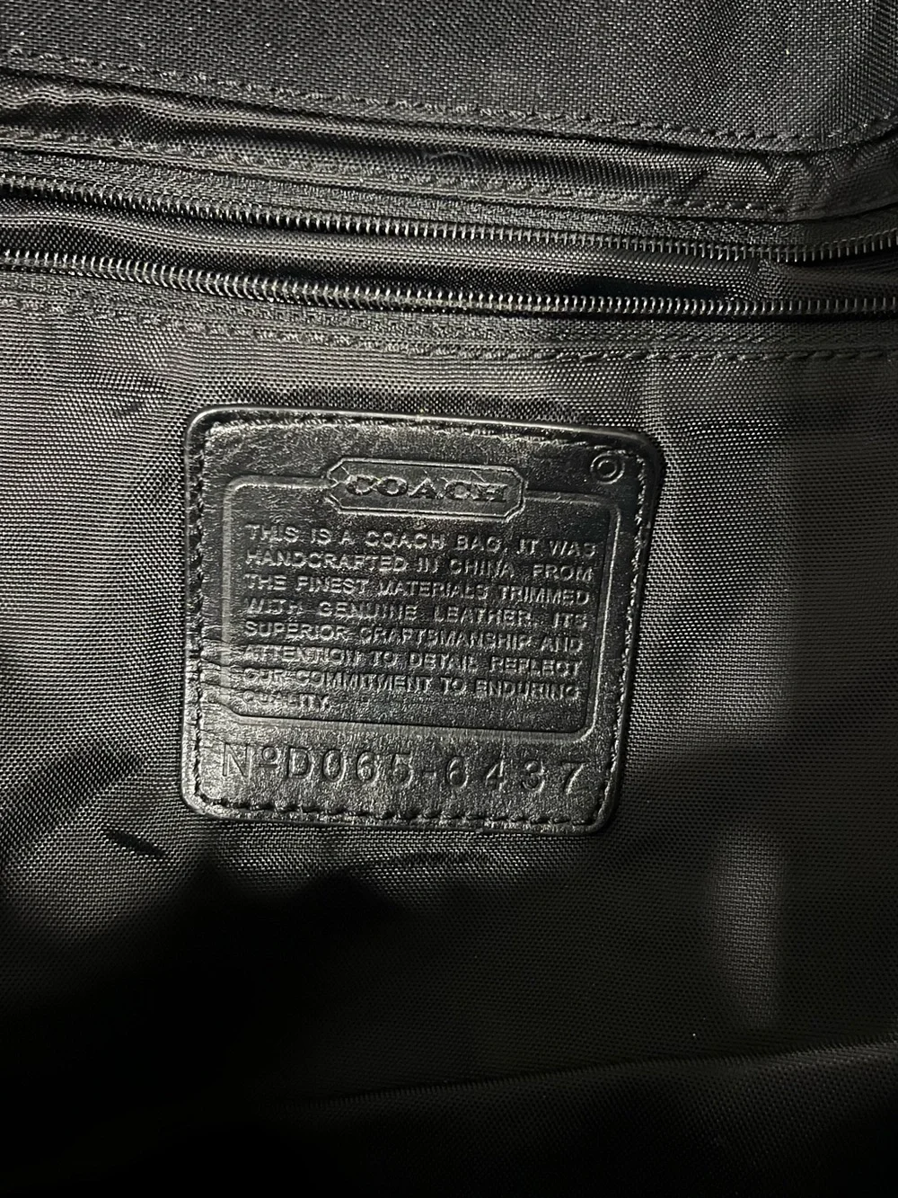 Coach Black Men's Messenger/Laptop  Bag